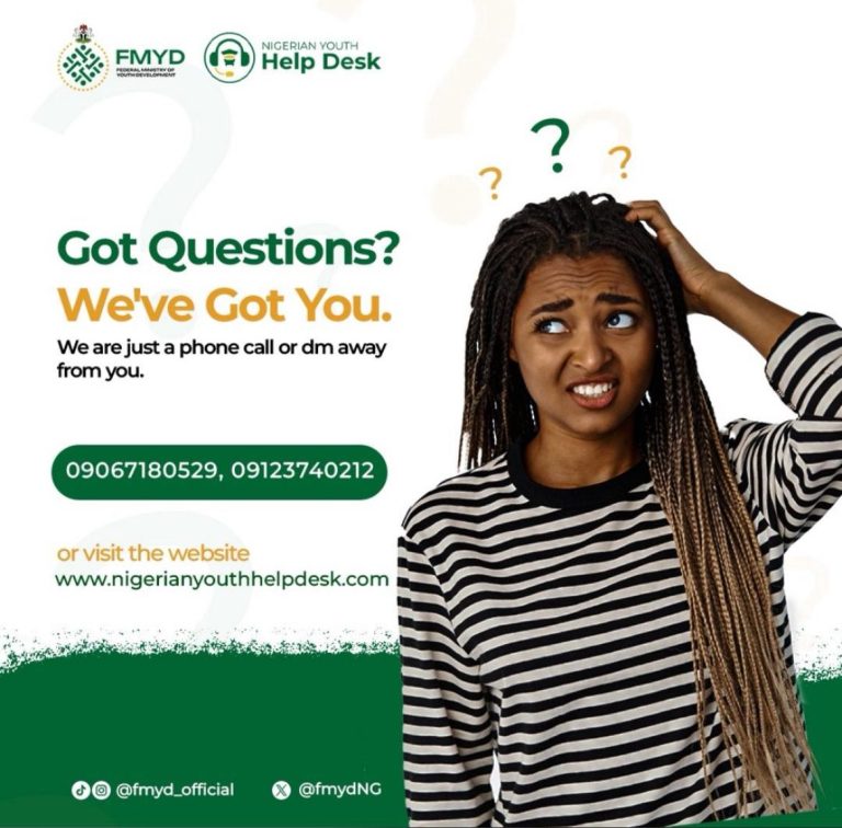 The Nigerian Youth Help Desk is Active