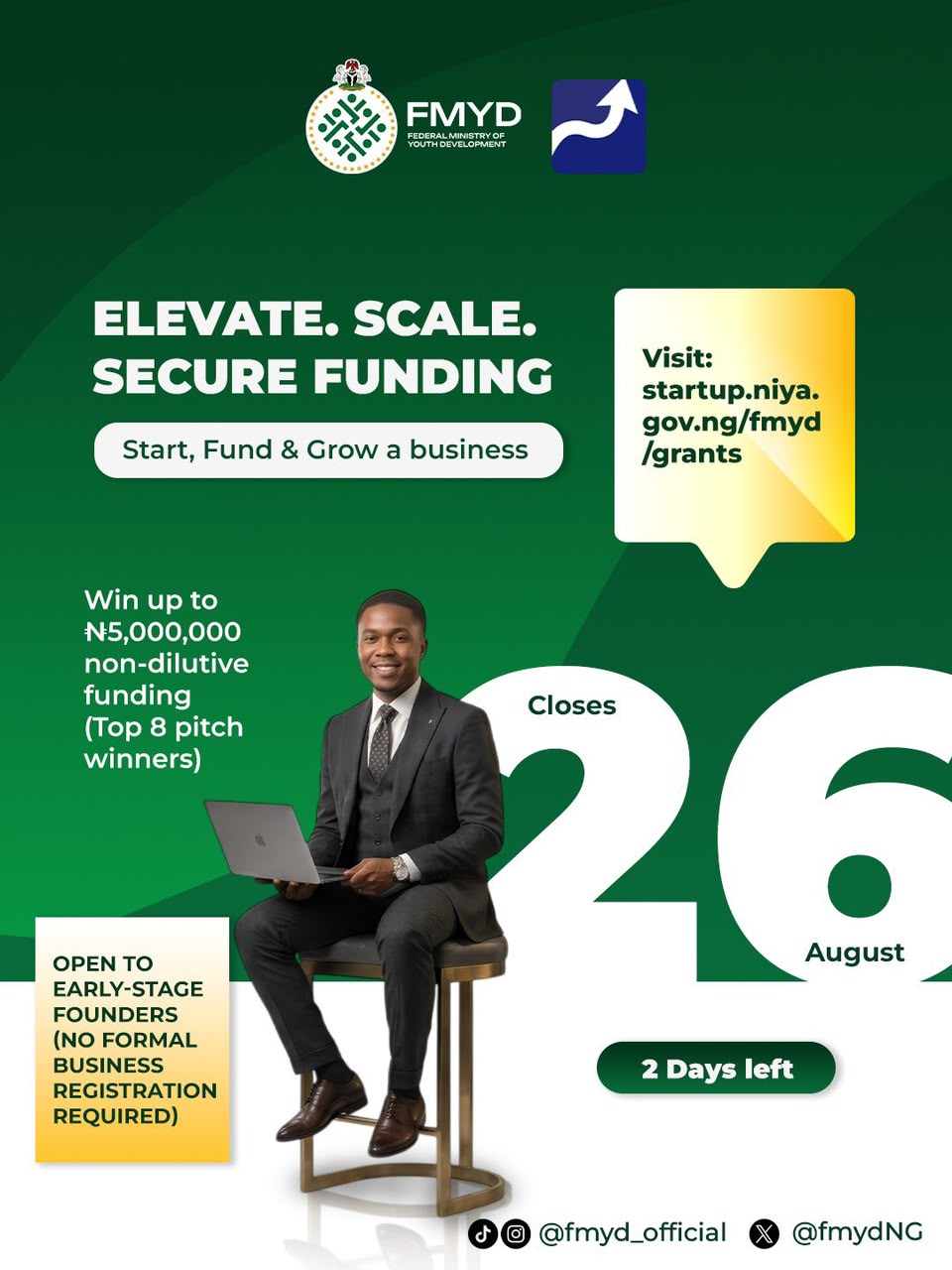 1 Day Left: NiYA Startup Grant Applications Closing Soon